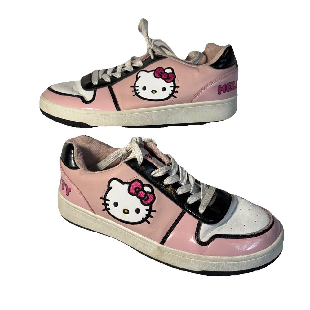 Hello Kitty Shoes Women's Size 10 Limited Edition Court Sneakers Sanio- Pinkie